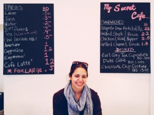 owner and mastermind behind the fresh and delicious little cafe "my secret cafe"